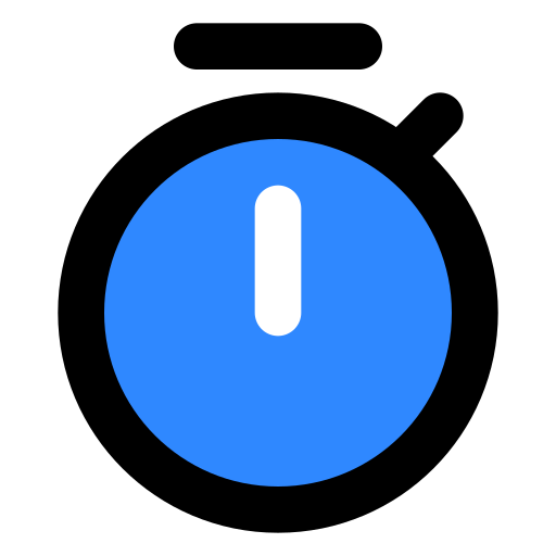 Logo da página com ícone de um cronometro